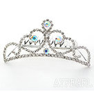 Alloy med rhinestones Wedding Bridal Tiara med Combs