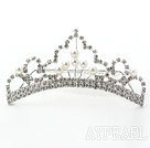 Gorgeous legering med Strass Bröllop Brud Tiara med vaxkakor