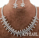 Alloy Style Simple Avec strass mariage nuptiale Jewelry Set (Collier et boucles d'oreilles assortis)