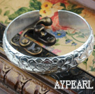 Classic Design Sterling Silver(99.9% Silver) Bangle (With the Partern of Beautiful Flower)