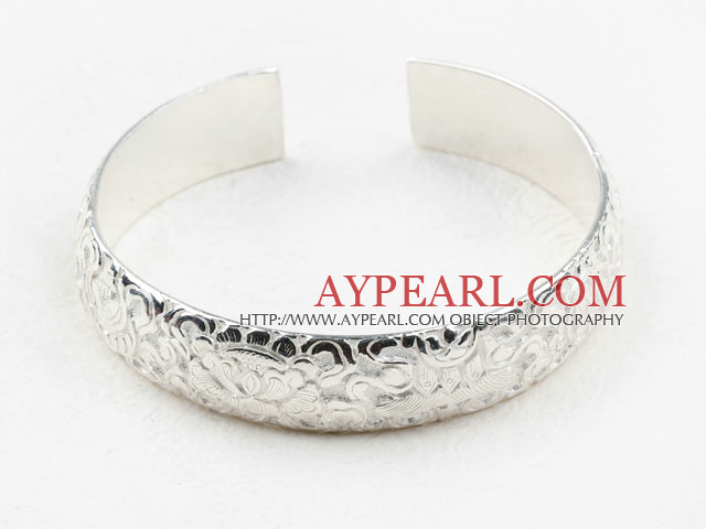 Κλασικό Sterling Silver βραχιόλι βαρύ Σχεδιασμός (με διαφορετικό μοτίβο)