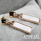 Fashion Style Zipper Shape Rhinestone Gold Plated Hypoallergenic Studs Earrings