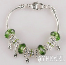 7.9 inches fantasy green charm bracelet