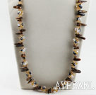 25.6 inches crystal and tiger eye necklace with lobster clasp