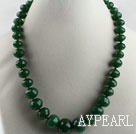 8-16mm Malay jade necklace with moonlight clasp