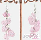 burst pattern crystal earrings