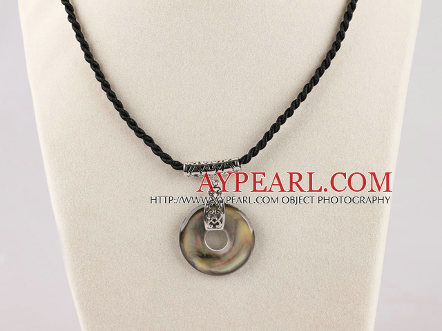 black abalone pendant necklace