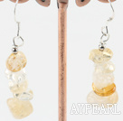 yellow crystal earrings