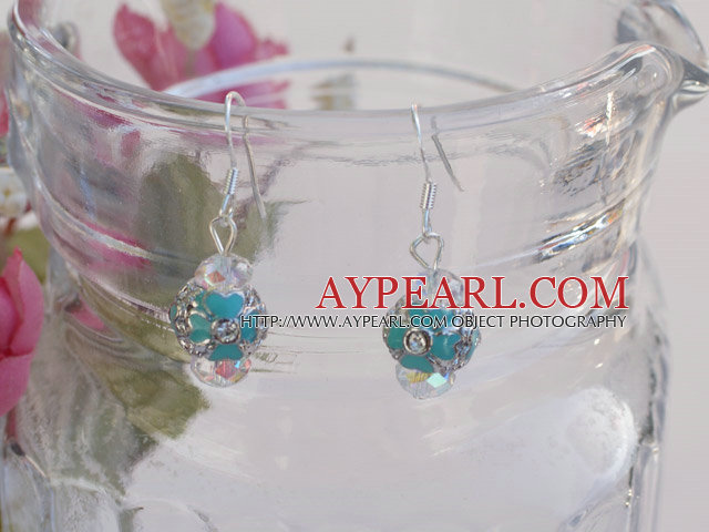 shinning crystal charm earrings