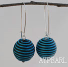 line ball earrings