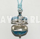 heart shape make a wish box necklace with lobster clasp