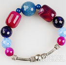 new style multi color agate bangle