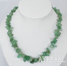 17.5 inches single streand aventurine necklace