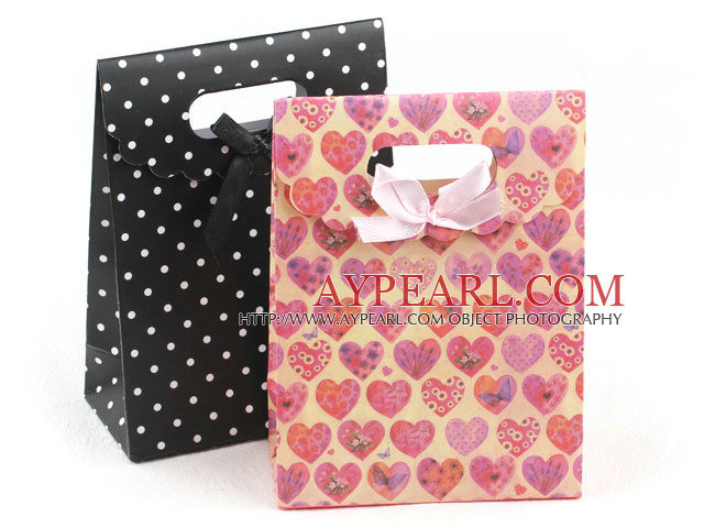 Belle Paper Bags Bijoux Portable (100 Pcs couleur aléatoire)