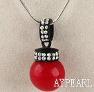 rouge vif de la mer bourrelet 16mm shell collier pendentif de strass colorés shinning