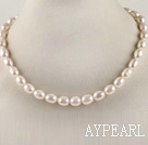 favourite 15.7 inches 8-9mm natural white baroque pearl necklace