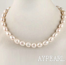 favorite 15,7 pouces 11-12mm blanc naturel collier de perles baroques