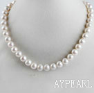 favourite 15.7  inches 10-11mm natural white round pearl necklace