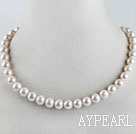 exquisite  15.7 inches 9-10mm natural milk color  pearl necklace