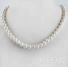 exquisite  15.7 inches 12-13 mm natural white color  pearl necklace