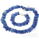 6-16mm mer de cristal collier bracelet serti de blue chips S fermoir forme