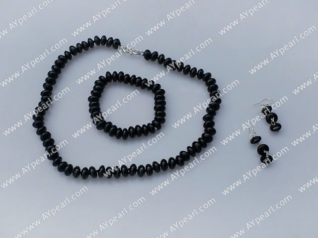 10mm agat negru cercei colier bratara set