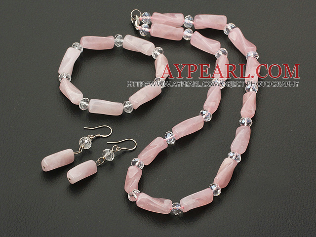 cristal de quartz rose ensemble