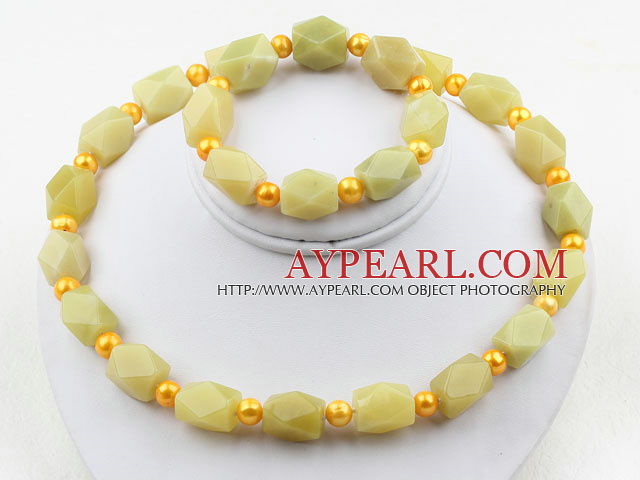 rouge et jaune de cristal collier bracelet tchèque a mis avec fermoir magnétique