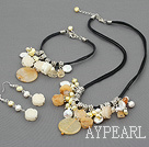 yellow jade and coin pearl crystal set