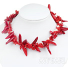 enta perle si coral necklace coral colier