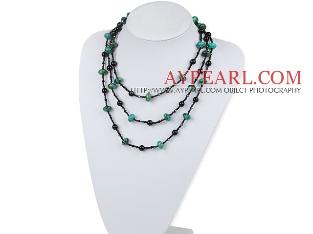 multi noir agate brin et le collier de pierre phonix