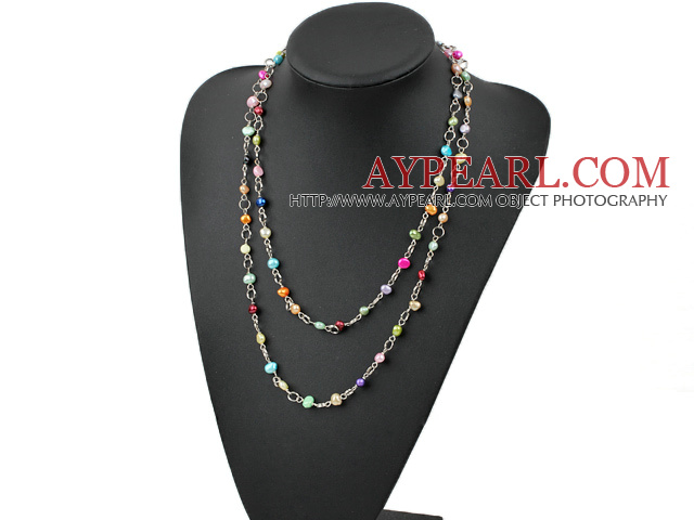 perla multicolore colier