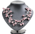 ound shell necklace flache runde Schale Halskette