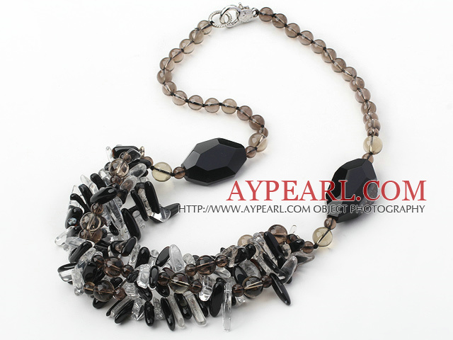 hot style 23.6 inches natural crystal necklace