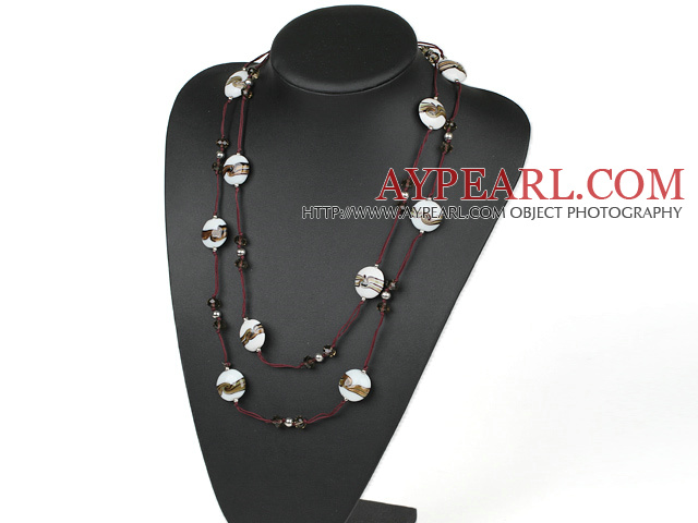fashion jewelry crystal and colored glaze heart necklace