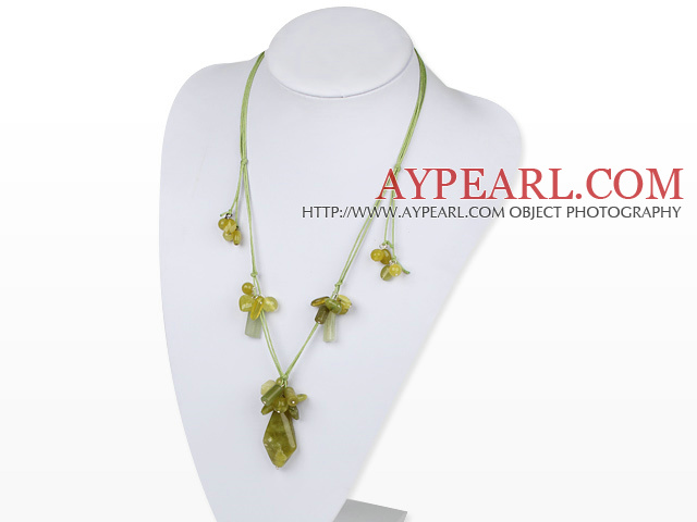 Corée du Sud collier de jade avec la chaîne extensible