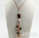 23.6 inches lovely tiger eye angle charm pendant necklace with extendable chain