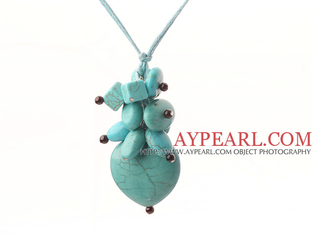 garnet and turquoise necklace with extendable chain