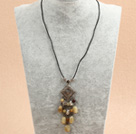 multi color gemstone necklace with extendable chain
