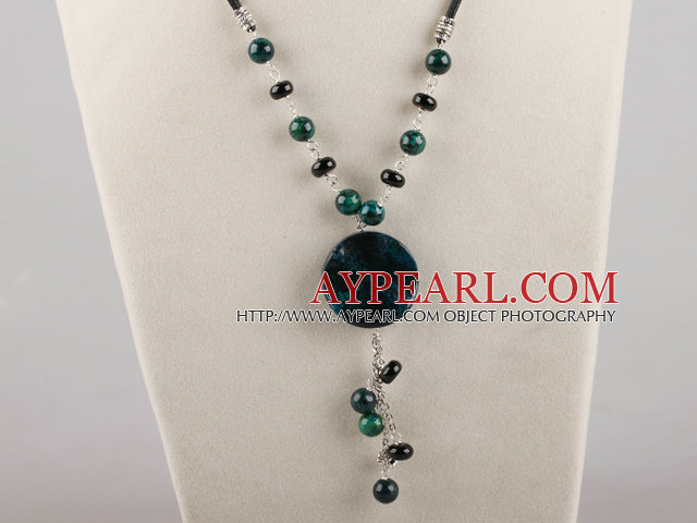 phoenix stone necklace with extendable chain