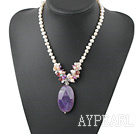 pearl agate necklace