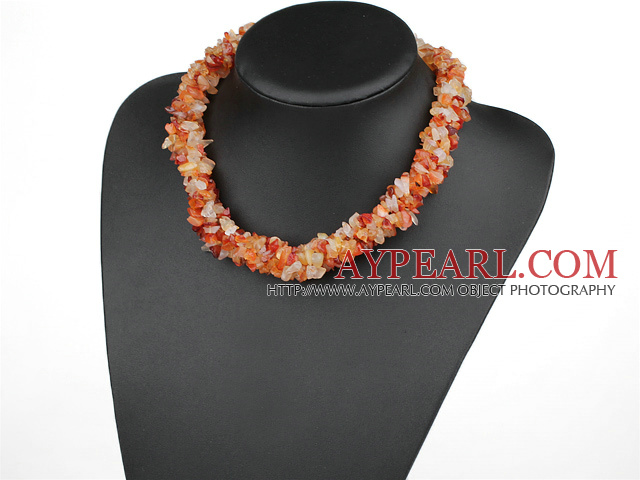 multi collier agate volet