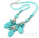 Collier turquoise mode Burst