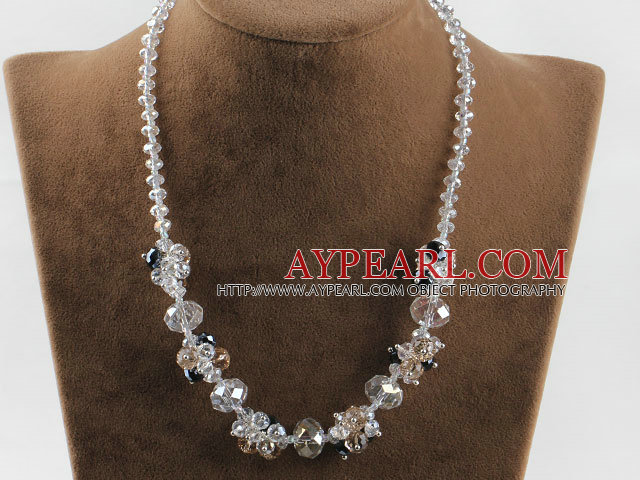17.7 inches lovely crystal necklace with lobster clasp