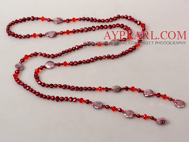 Simple Style Branch Shape Red Coral Necklace