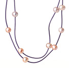 forme des feuilles arc Flourite collier avec fermoir