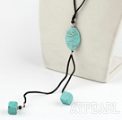 19.5 inches turquoise Y shaped necklace with lobster clasp