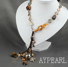 la kristall tiger eye necklace öga halsband