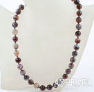 10mm A Grade Round Persian Agate Beaded Necklace