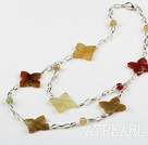 ee colored jade necklace tre fargede jade halskjede